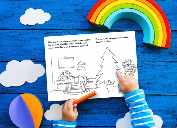 Deco Christmas Colouring Book Mockup Main