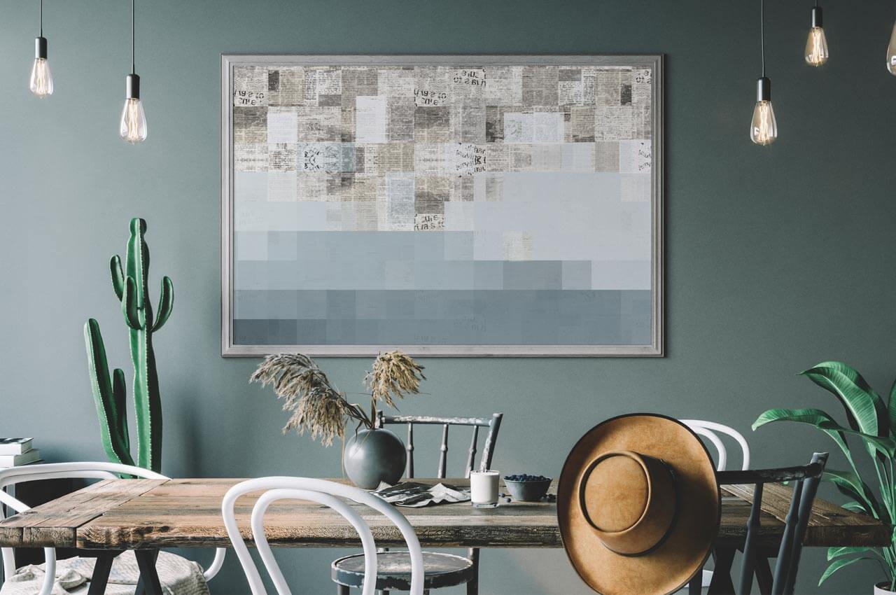 Even leftover wall paint can be transformed into a work of art Helios